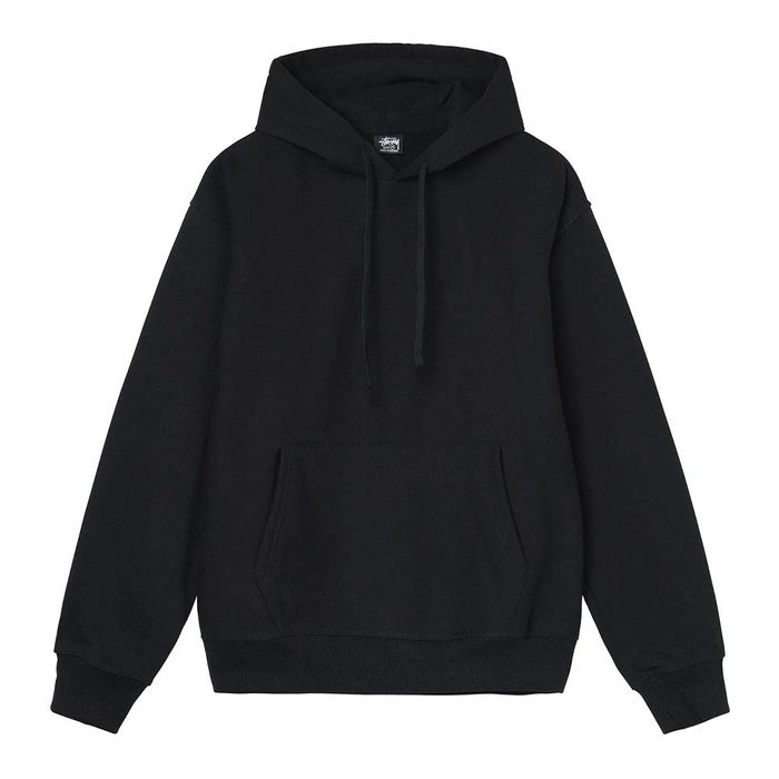 STUSSY BACK HOOD APP HOOD BLACK