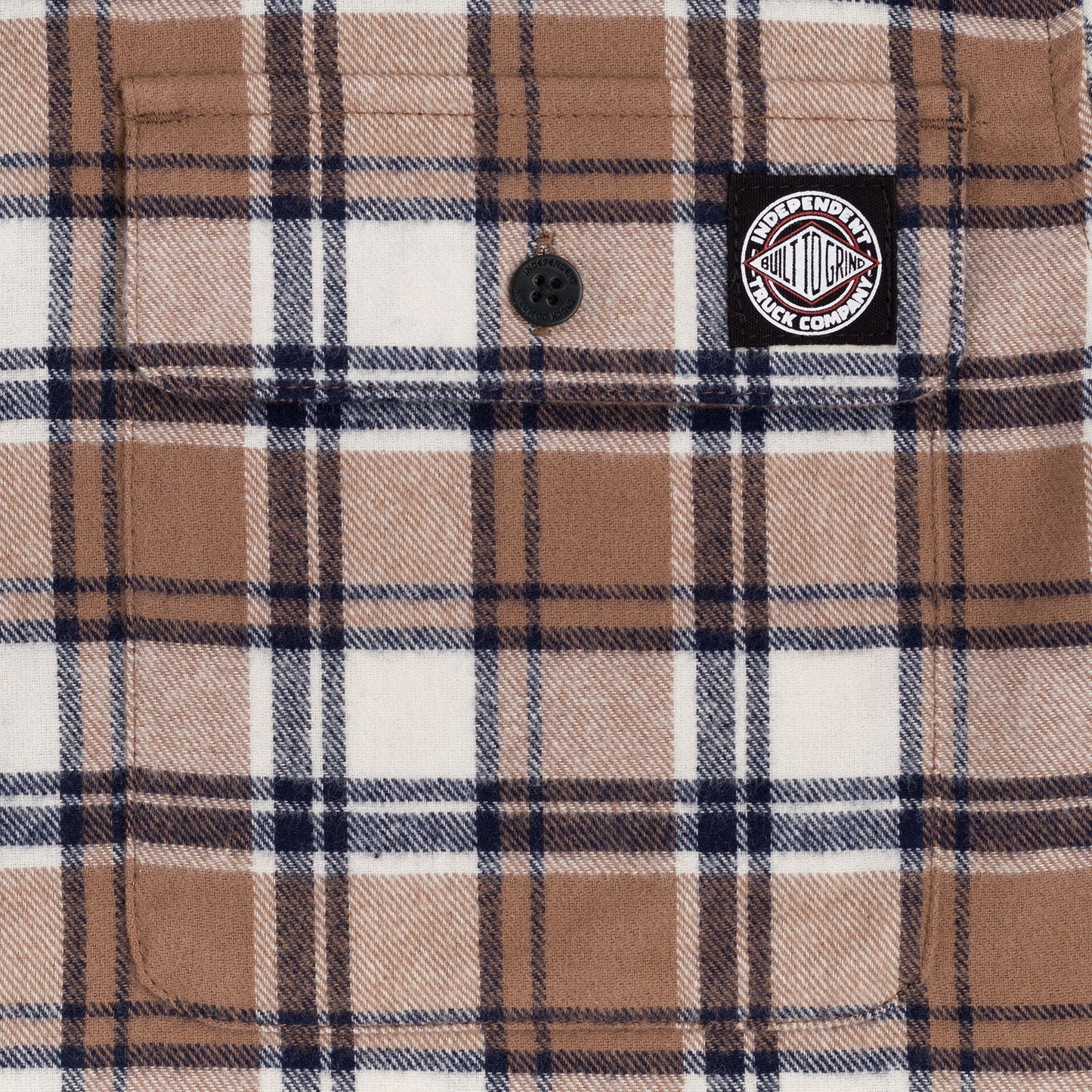 INDEPENDENT BTG CRESS LS FLANNEL CARAMEL