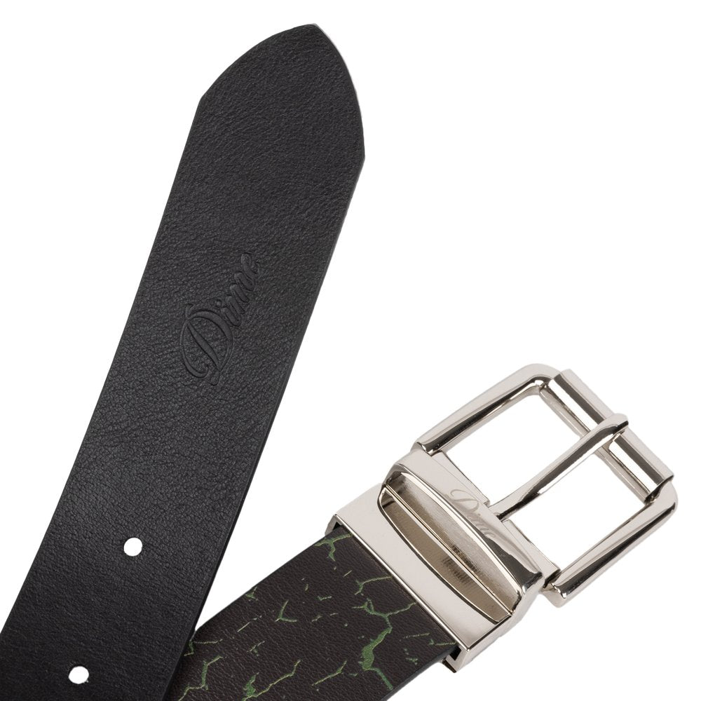 DIME REVERSIBLE LEATHER BELT BLACK