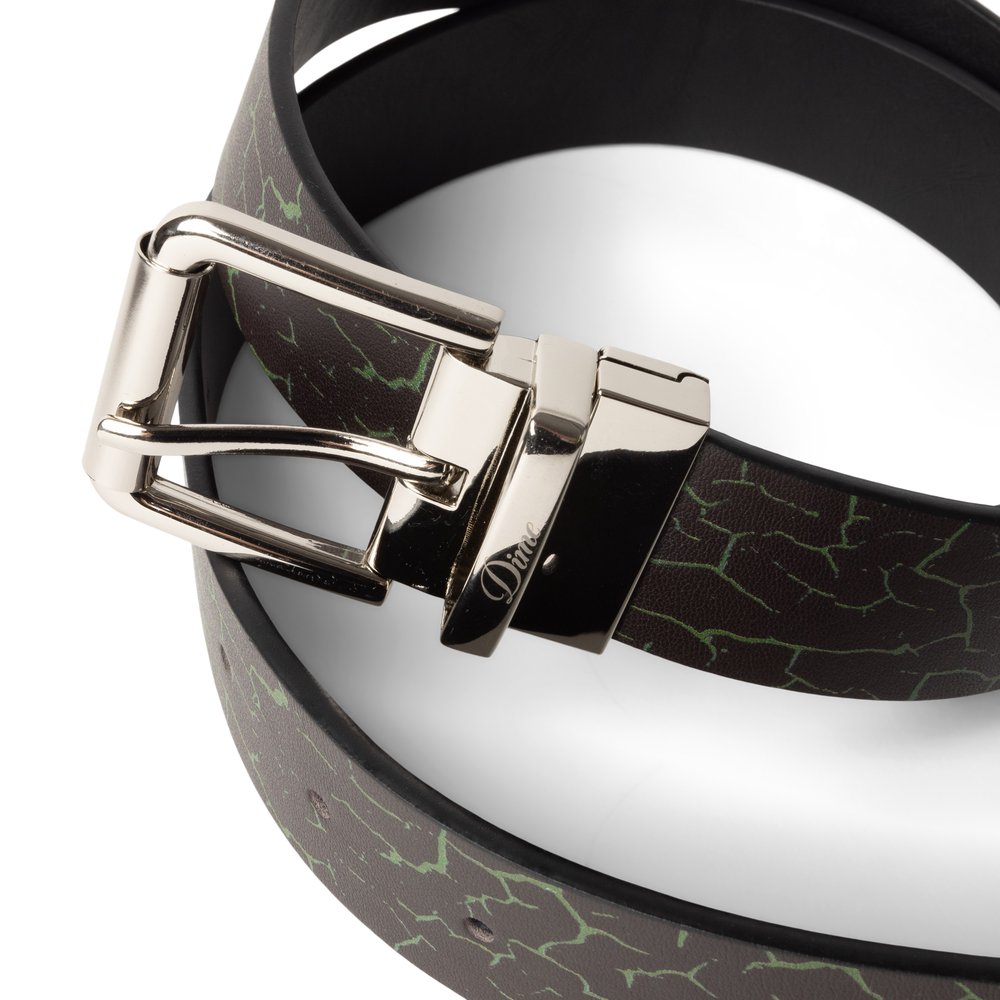DIME REVERSIBLE LEATHER BELT BLACK