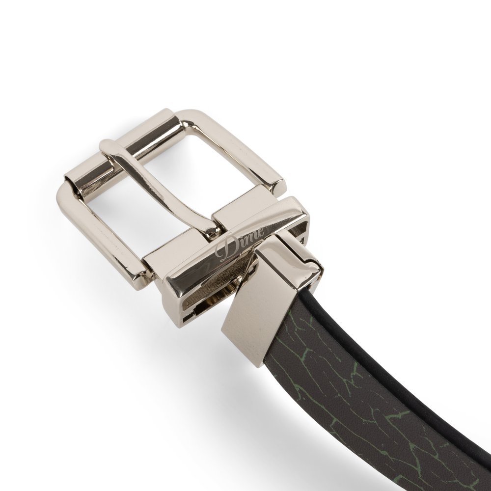 DIME REVERSIBLE LEATHER BELT BLACK