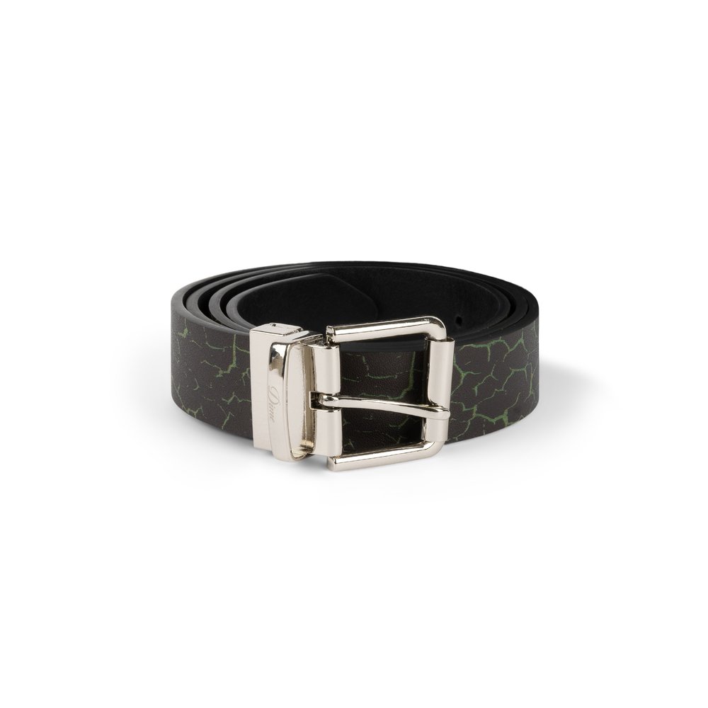 DIME REVERSIBLE LEATHER BELT BLACK