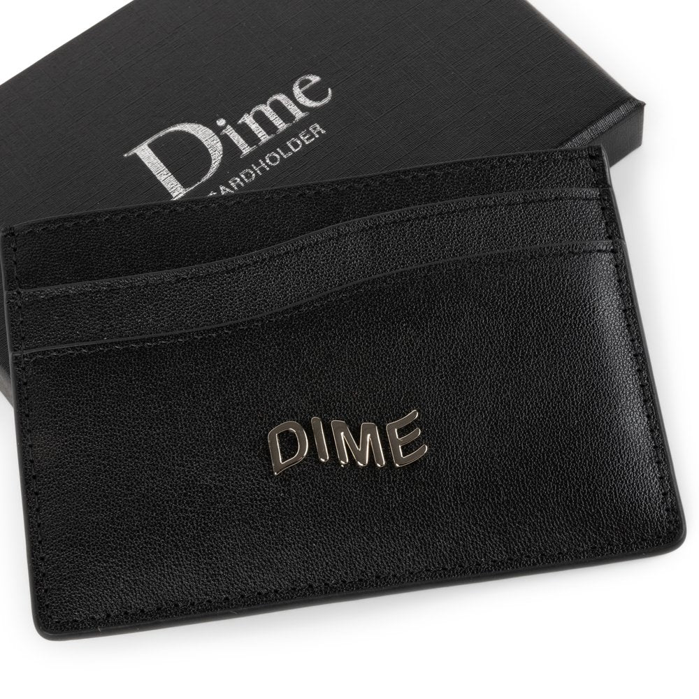 DIME LEATHER CARDHOLDER BLACK