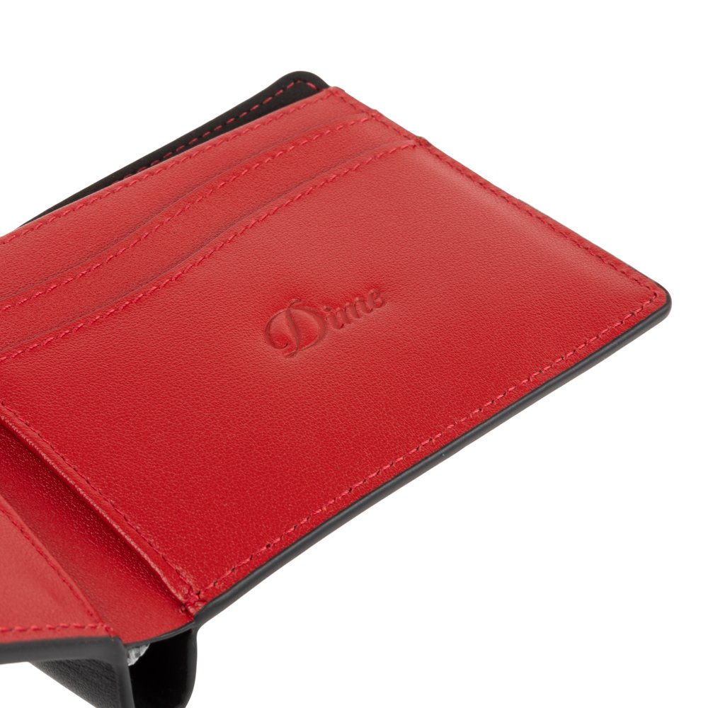 DIME LEATHER BIFOLD WALLET BLACK