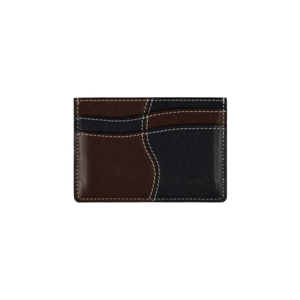 DIME WAVE LEATHER CARDHOLDER BLACK