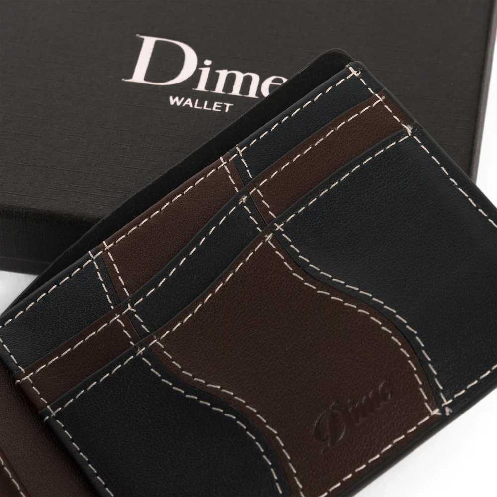 DIME WAVE LEATHER WALLET BLACK