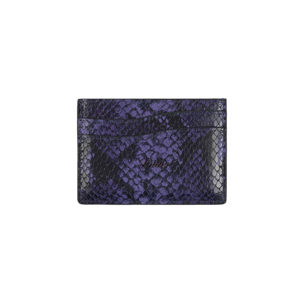 DIME EMBOSSED LEATHER CARDHOLDER PURPLE