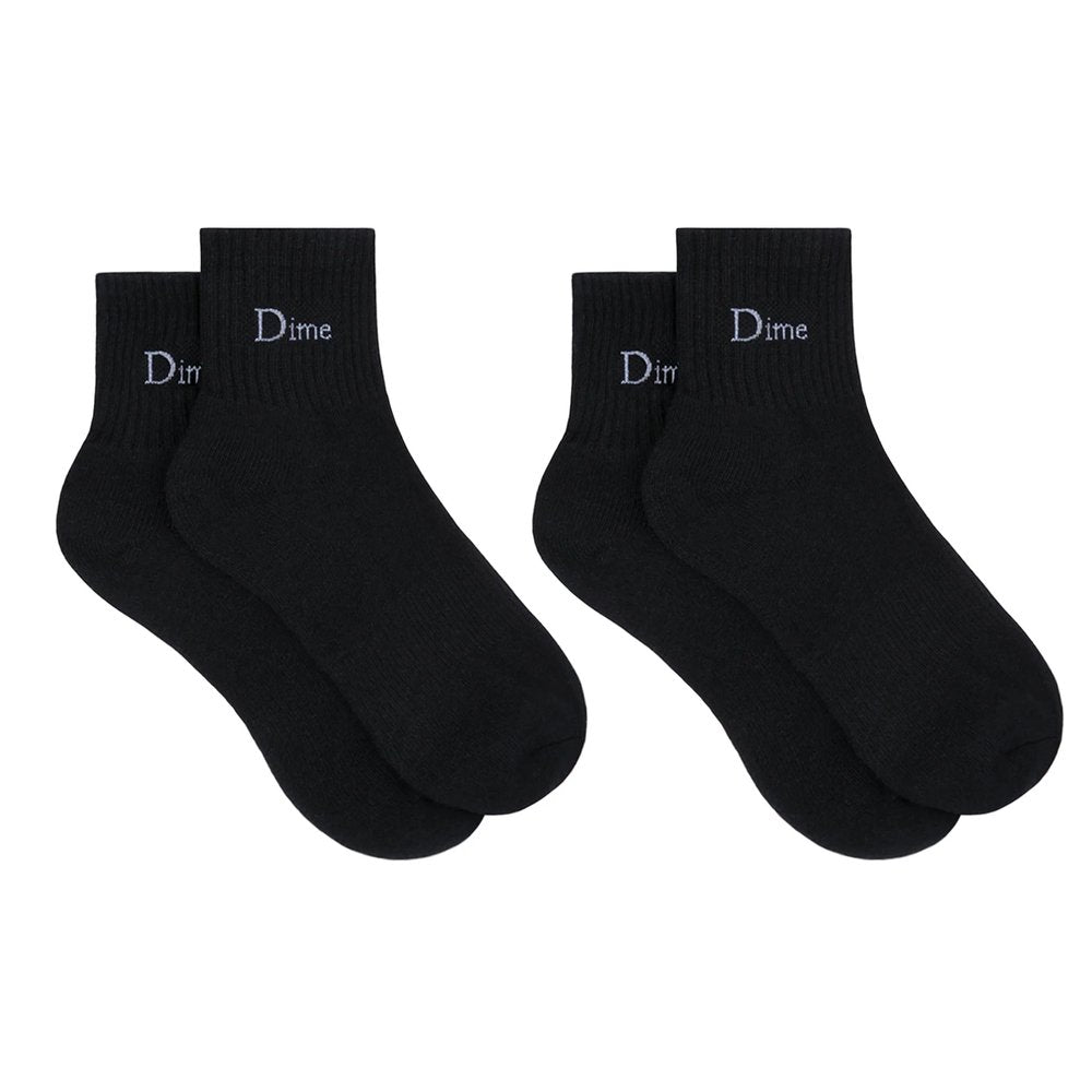 DIME CLASSIC 2 PACK SOCKS BLACK