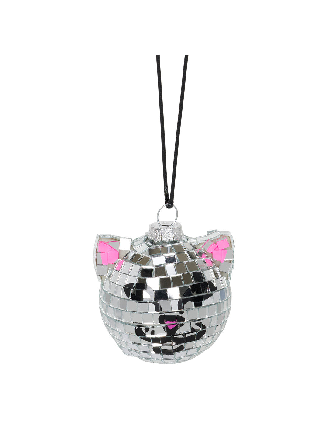 Nermal Disco Car Ornament Silver