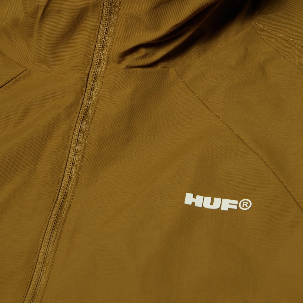 HUF ALL CAPS SHELL JACKET BROWN
