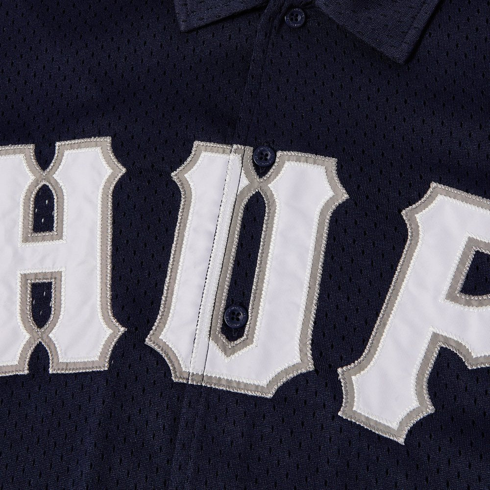 HUF ARCH MESH BUTTON UP NAVY