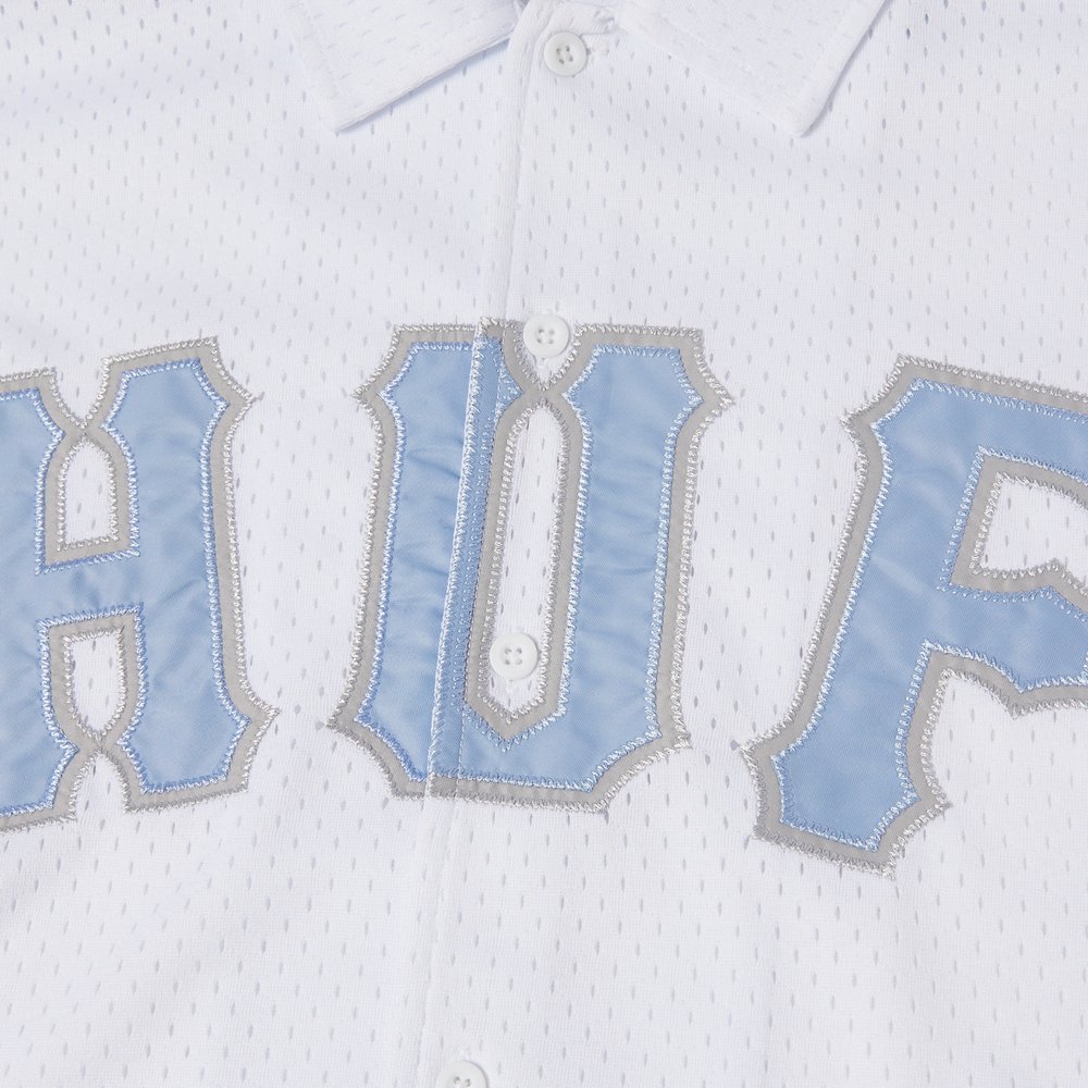 HUF ARCH MESH BUTTON UP WHITE