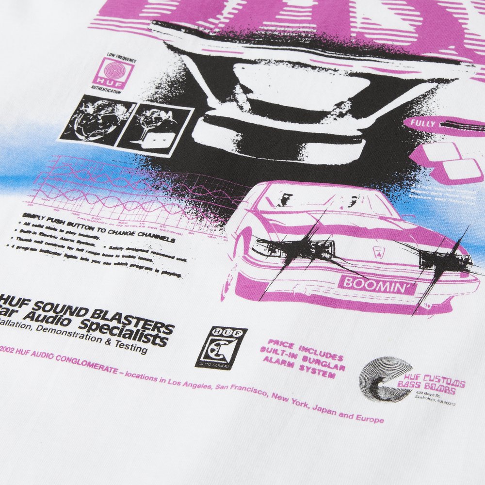 HUF BASS POWER TEE WHITE