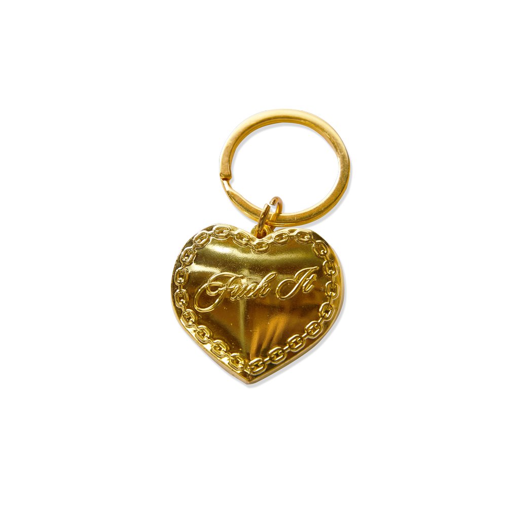 HUF BE MINE KEYCHAIN GOLD