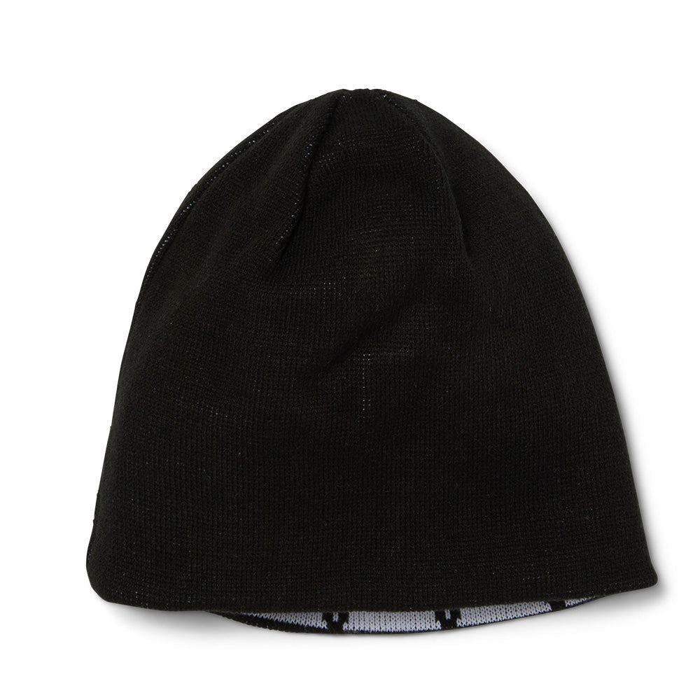 HUF TOKEN REVERSIBLE SKULL BEANIE BLACK