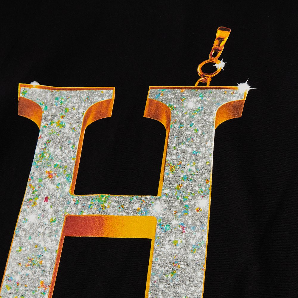 HUF BIG H TEE BLACK