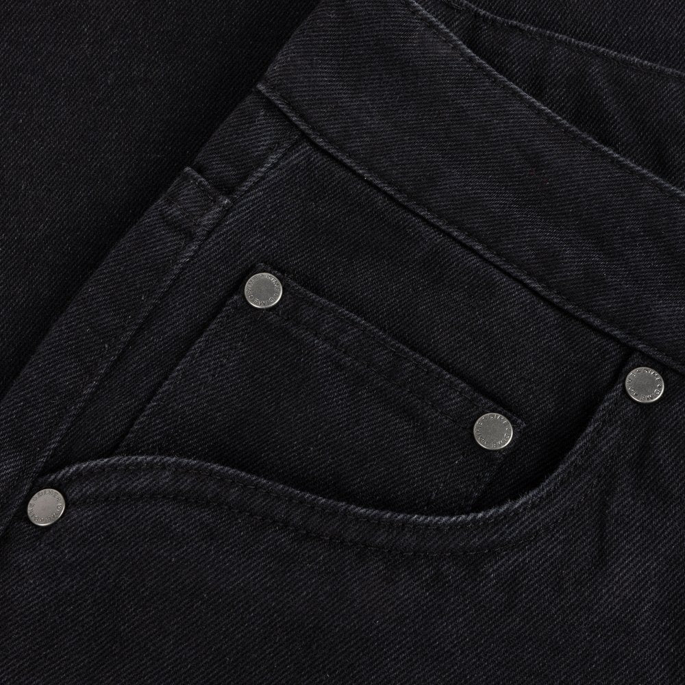 DIME BAGGY DENIM PANTS BLACK
