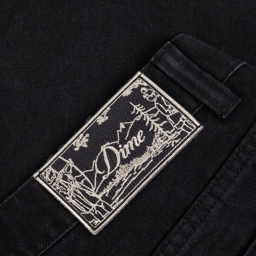 DIME BAGGY DENIM PANTS BLACK