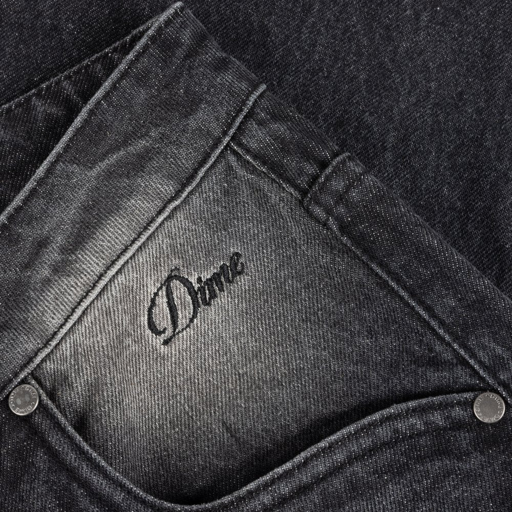 DIME RELAXED DENIM PANTS BLACK
