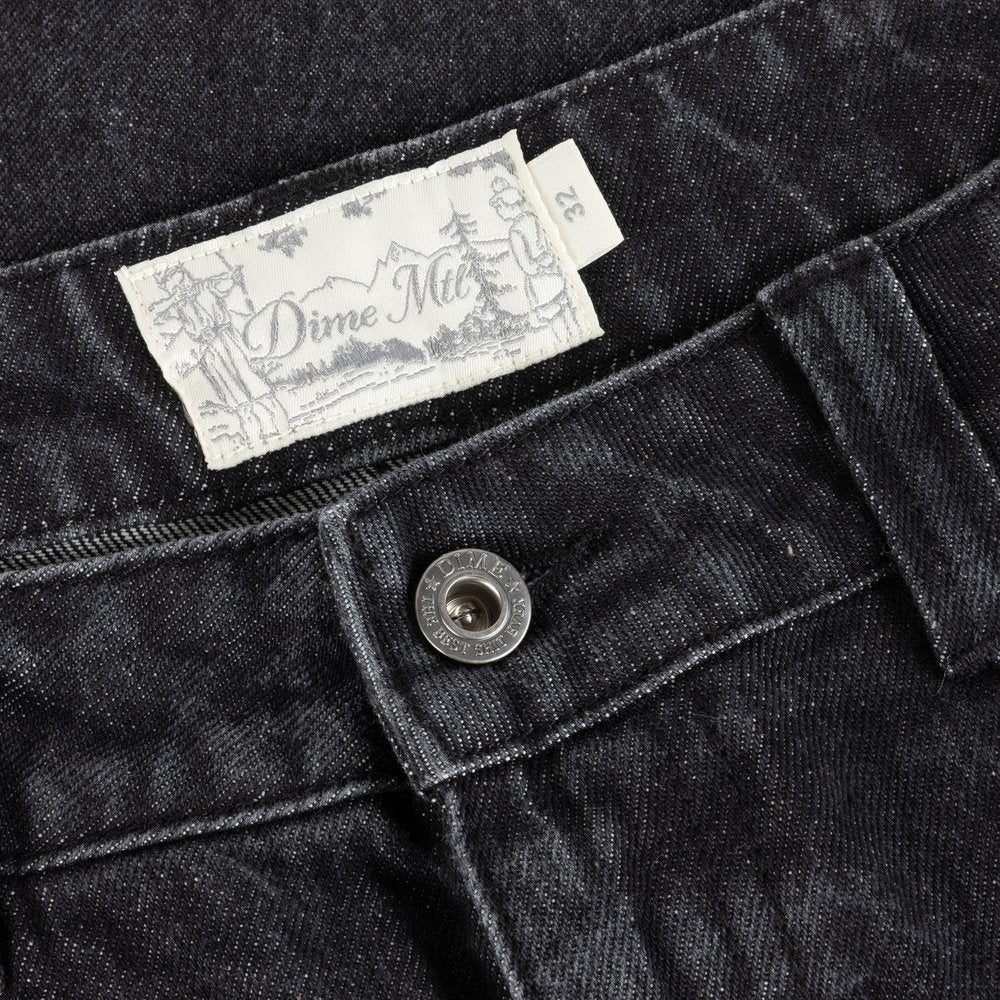 DIME RELAXED DENIM PANTS BLACK