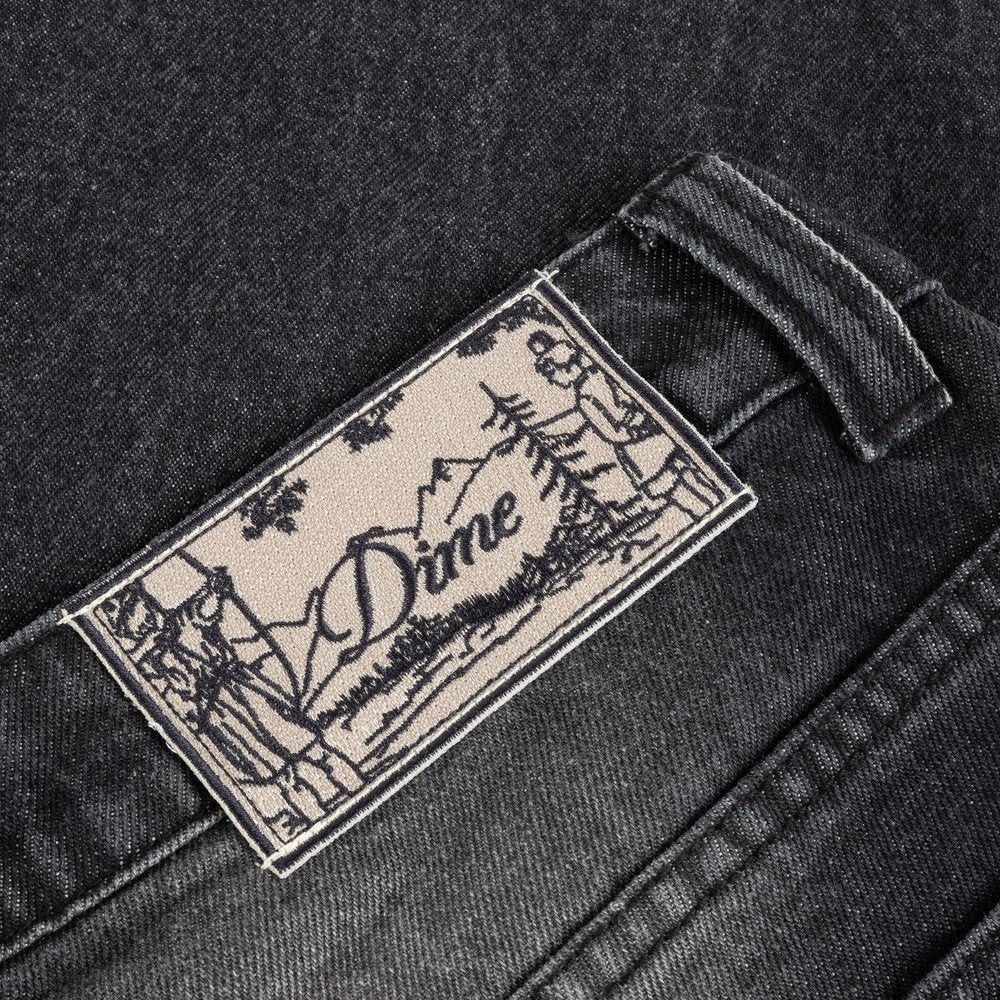 DIME RELAXED DENIM PANTS BLACK