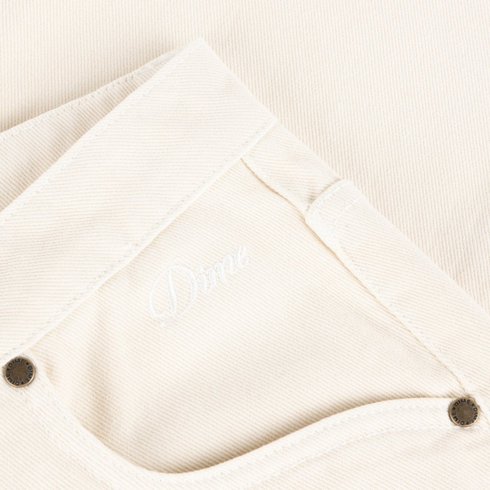 DIME RELAXED DENIM PANTS WHITE