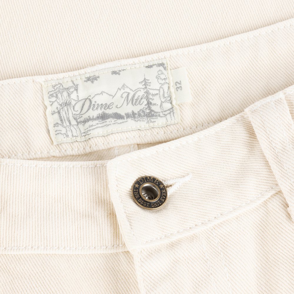 DIME RELAXED DENIM PANTS WHITE