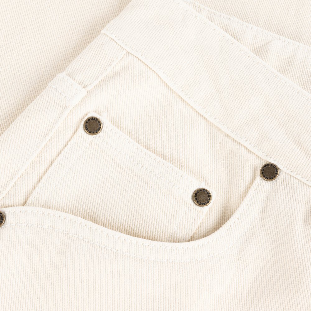 DIME RELAXED DENIM PANTS WHITE