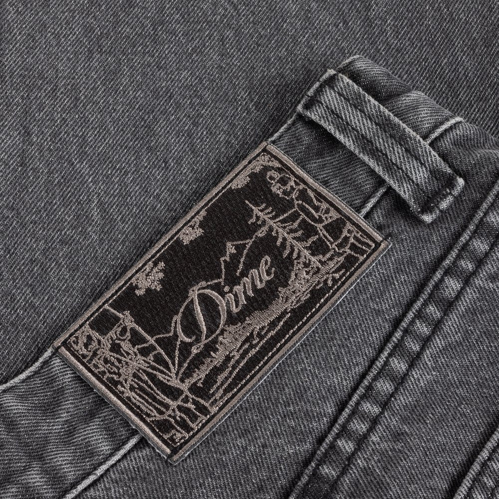 DIME STRAIGHT DENIM PANTS BLACK