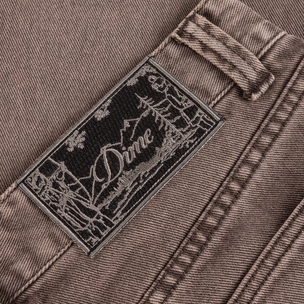 DIME STRAIGHT DENIM PANTS BROWN