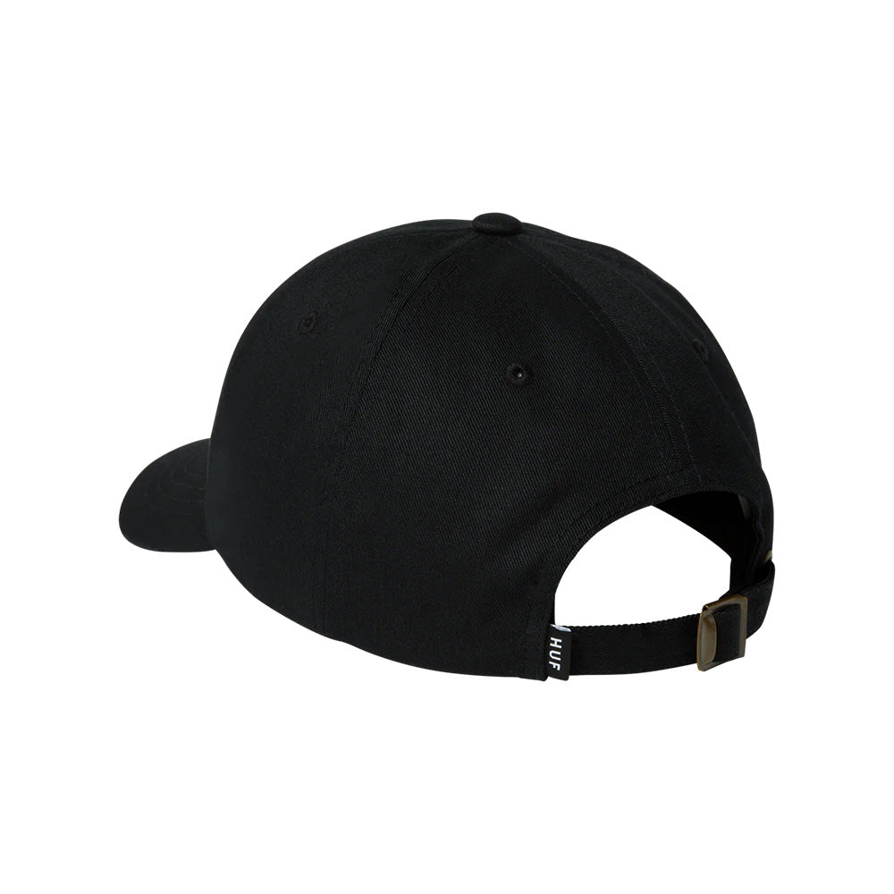 HUF SET OG CV 6 PANEL HAT BLACK