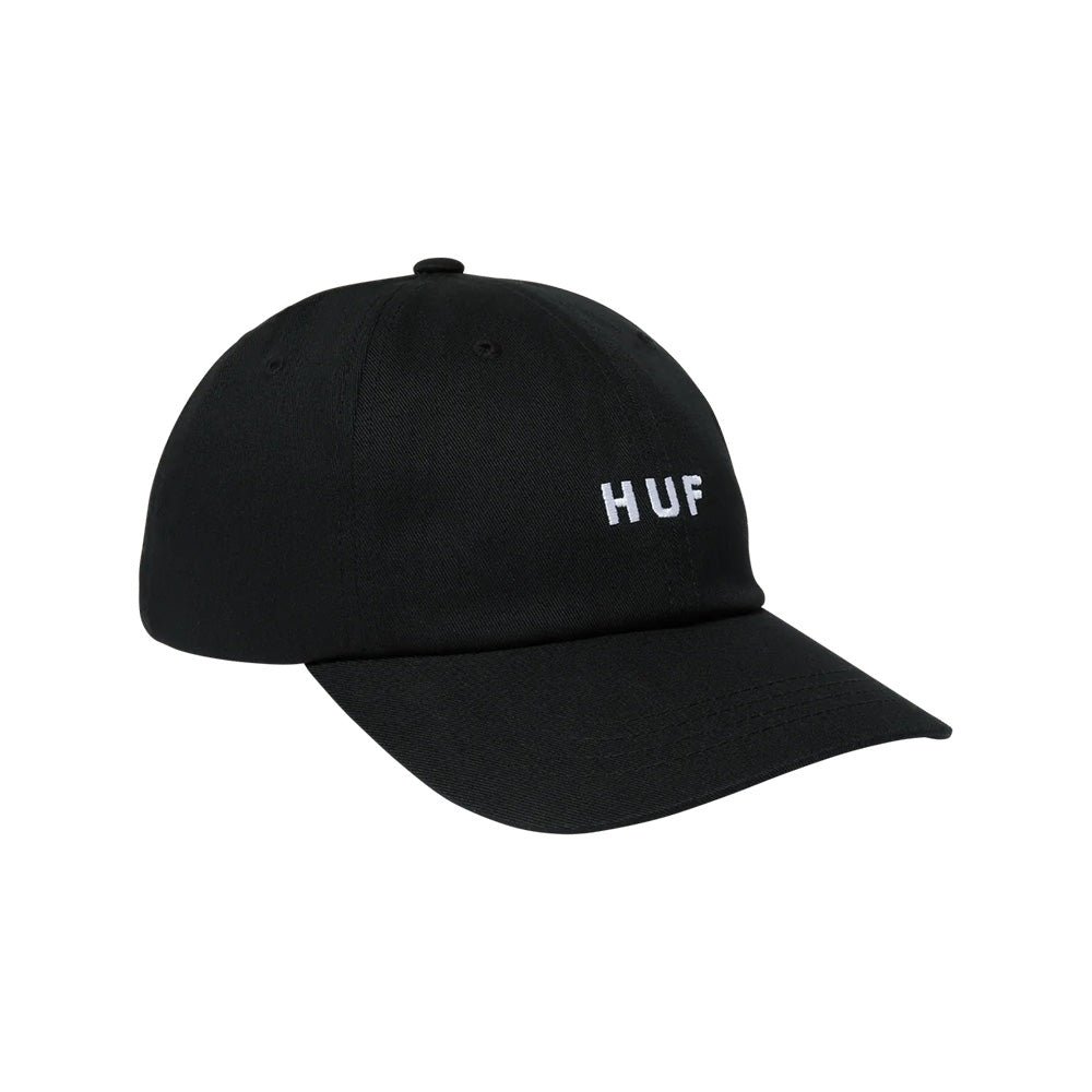 HUF SET OG CV 6 PANEL HAT BLACK