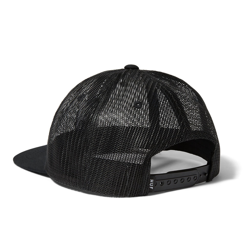 HUF MESH H 6 PANEL HAT BLACK