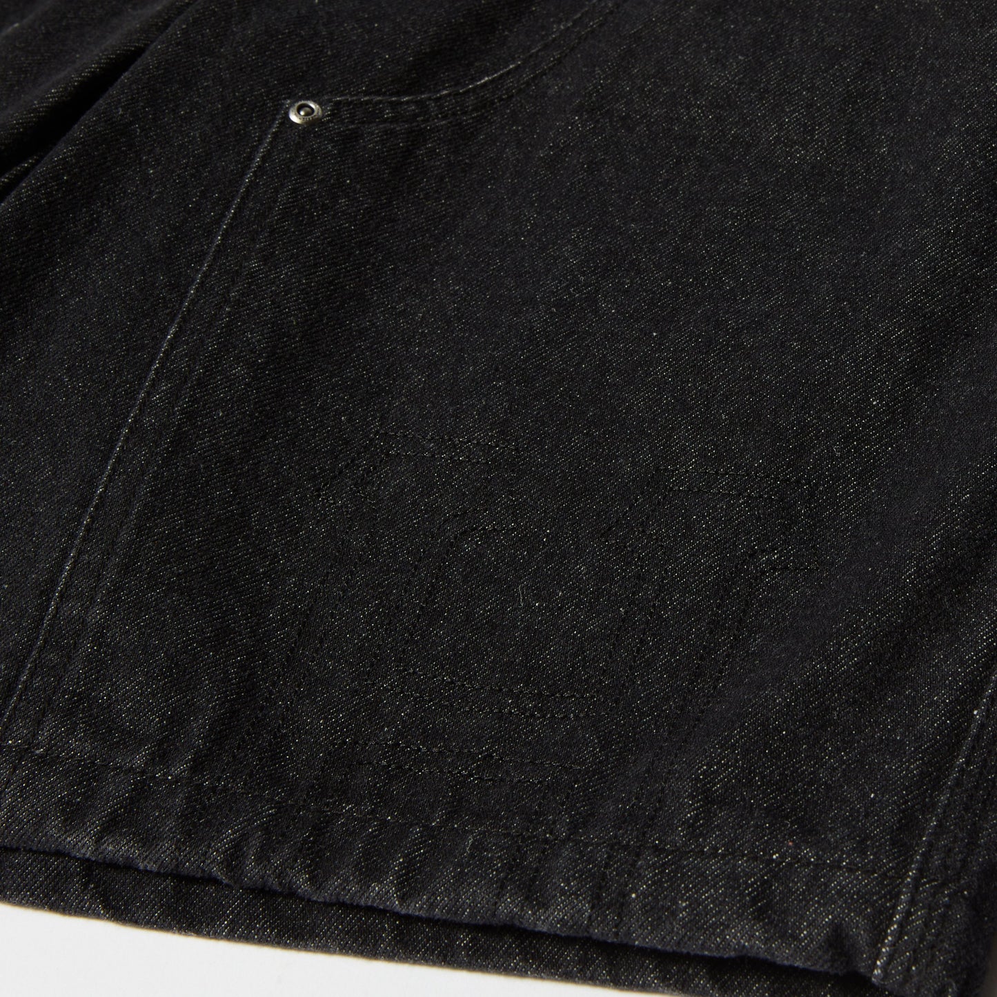 HUF H DOUBLE KNEE DENIM SHORT BLACK