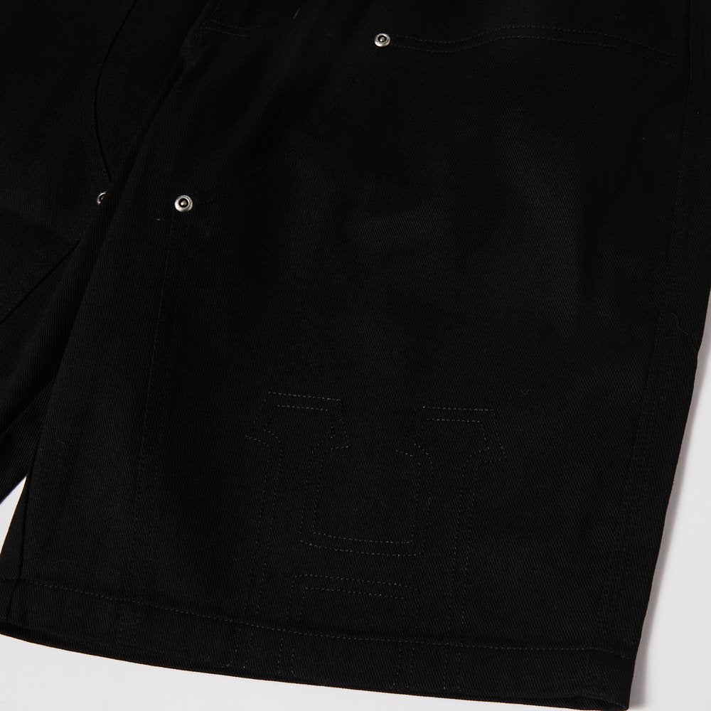 HUF CLASSIC H DOUBLE KNEE SHORT BLACK