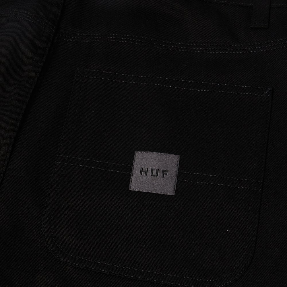 HUF CLASSIC H DOUBLE KNEE SHORT BLACK