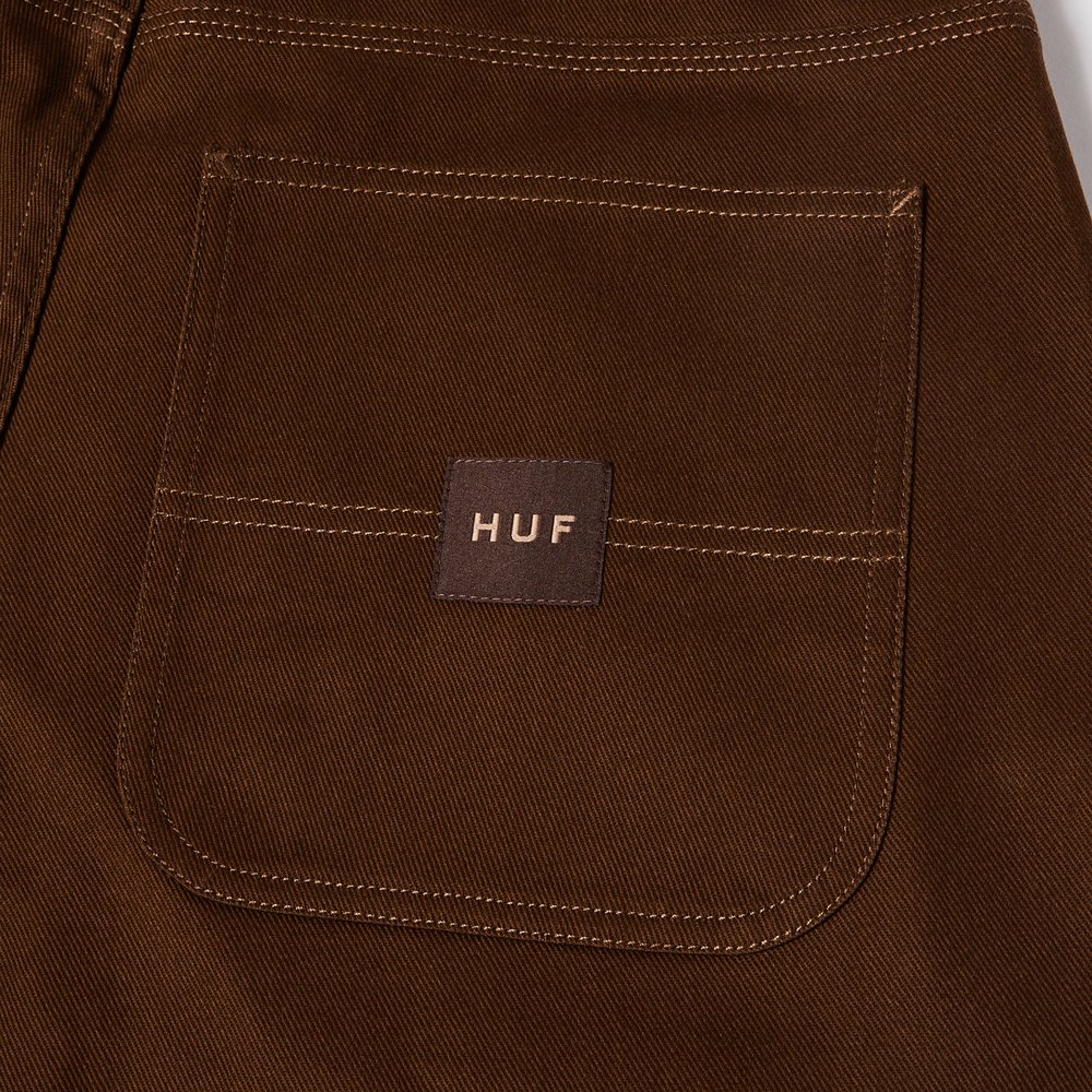 HUF CLASSIC H DOUBLE KNEE SHORT BROWN