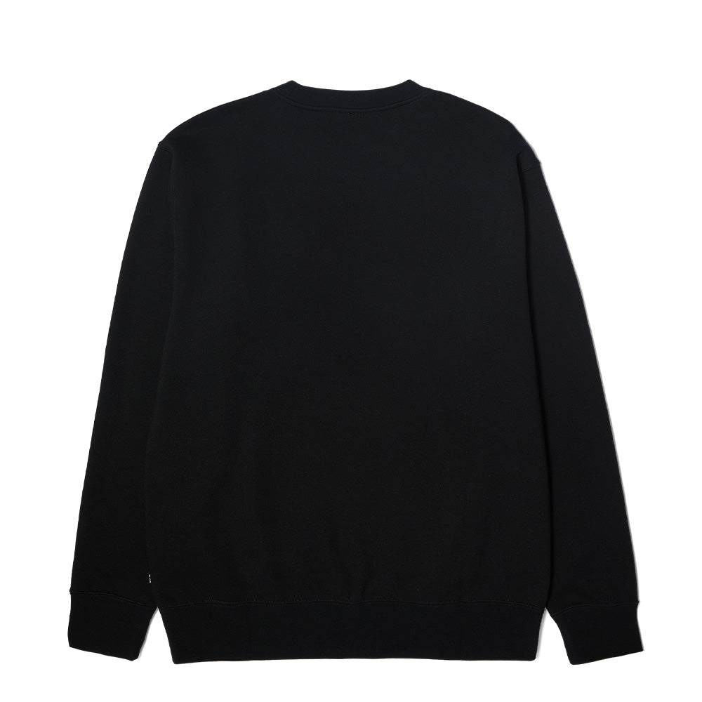 HUF RELOCATION CREWNECK BLACK