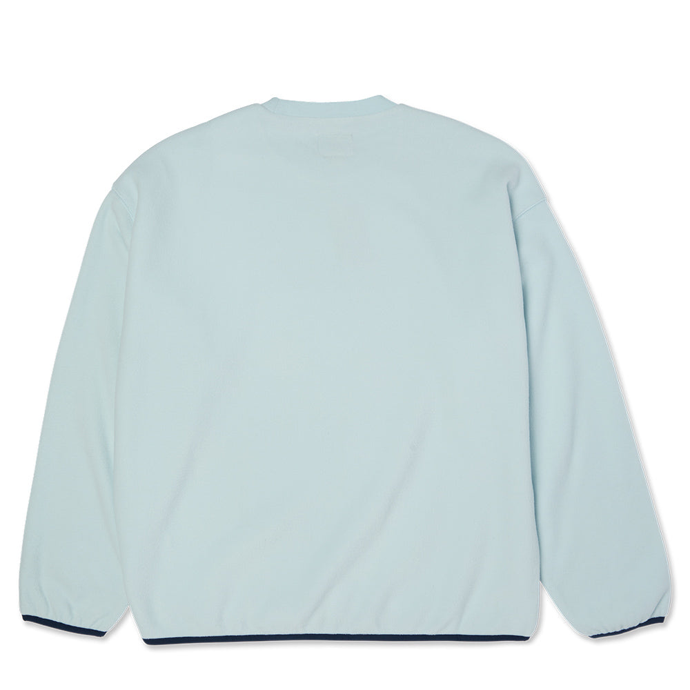 HUF H DOT FLEECE CREWNECK LIGHT BLUE
