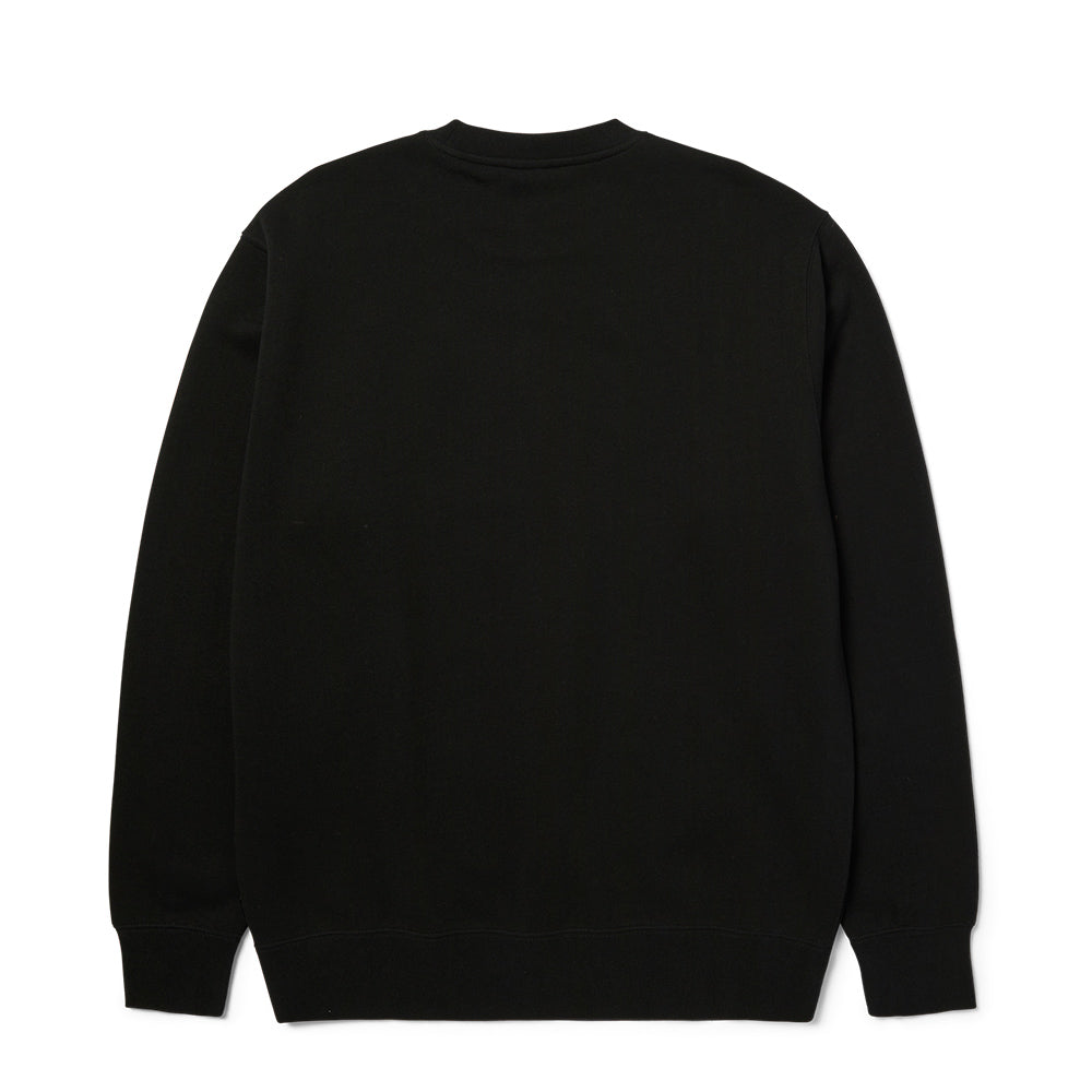 HUF ARCH APPLIQUE CREWNECK BLACK
