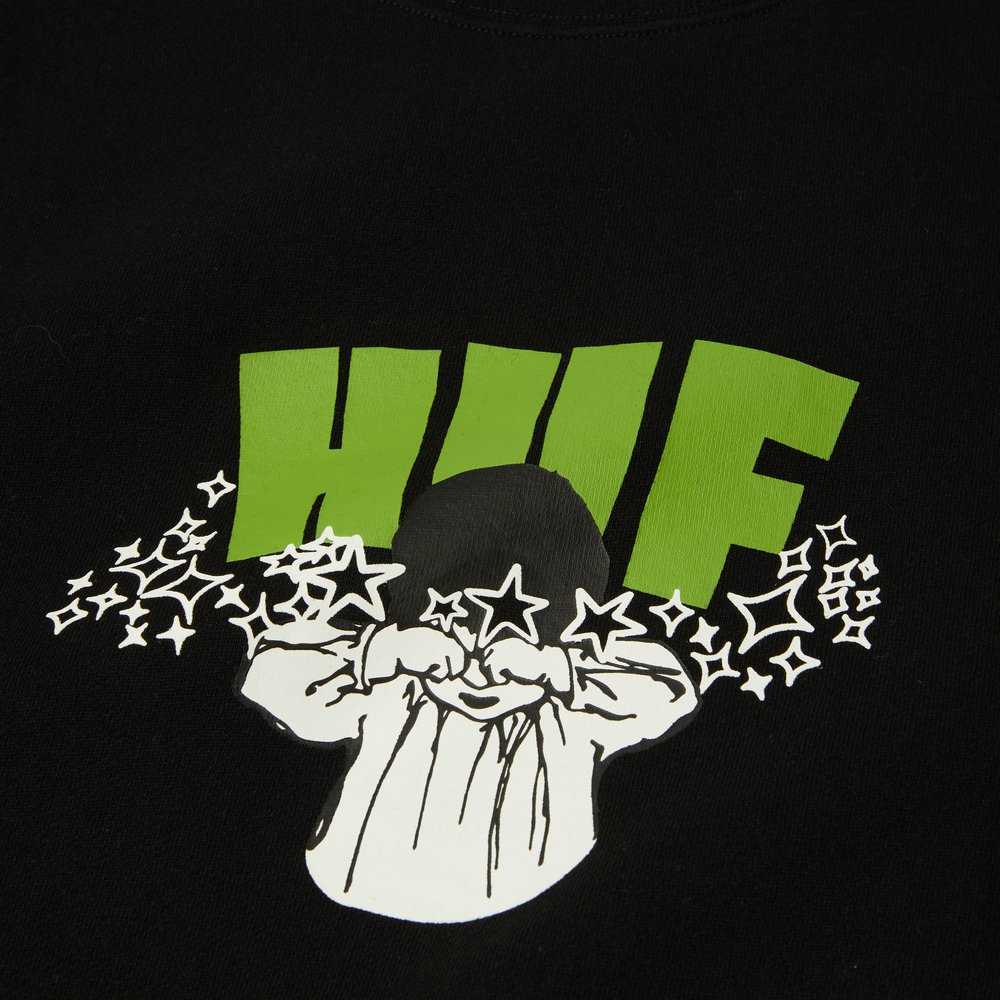 HUF DAZED CREWNECK BLACK