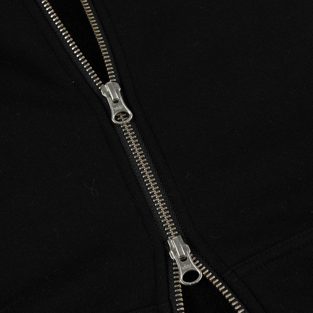 DIME CURSIVE ZIP HOODIE BLACK