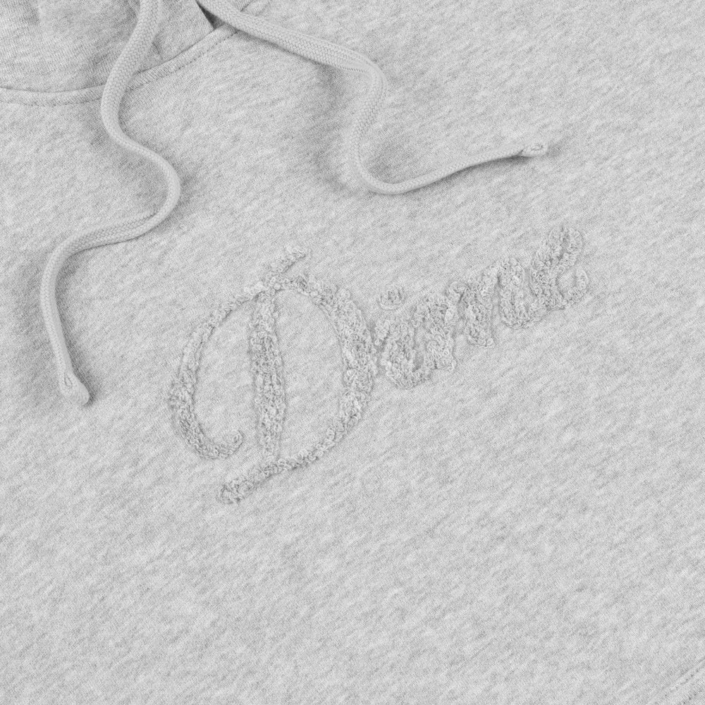 DIME CURSIVE LOGO HOODIE GREY