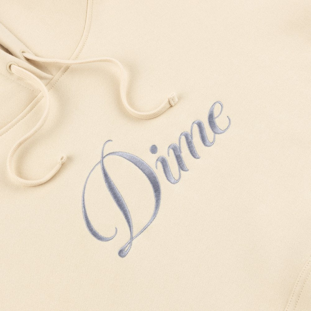 DIME CURSIVE LOGO HOODIE CREAM