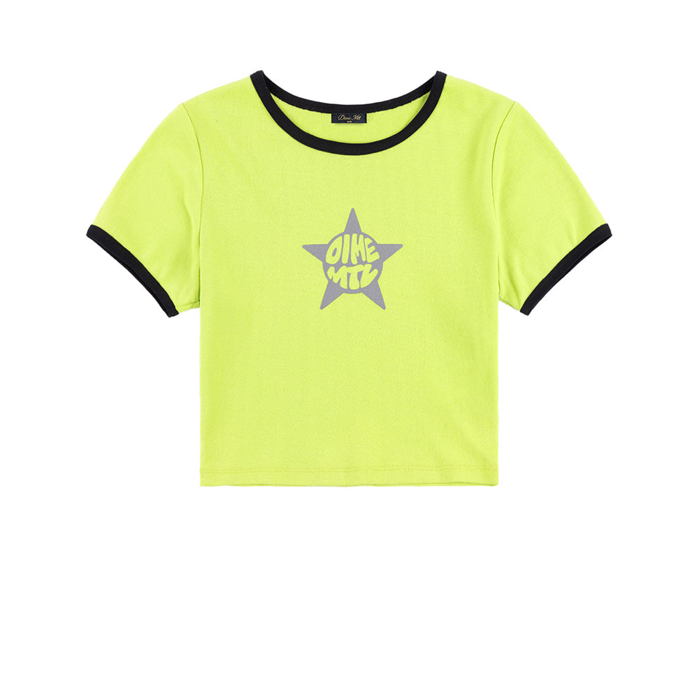 DIME STAR BABY TEE LIME
