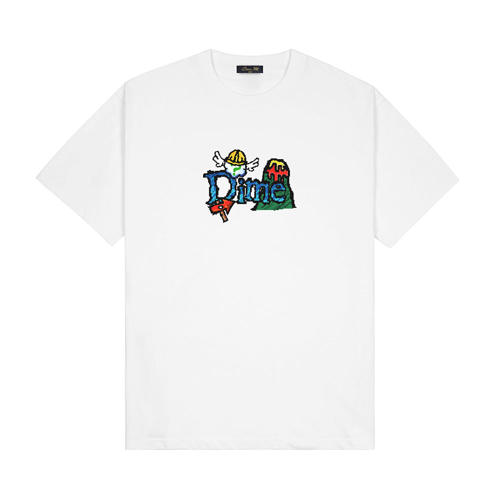 DIME CLASSIC FUZZY TEE WHITE