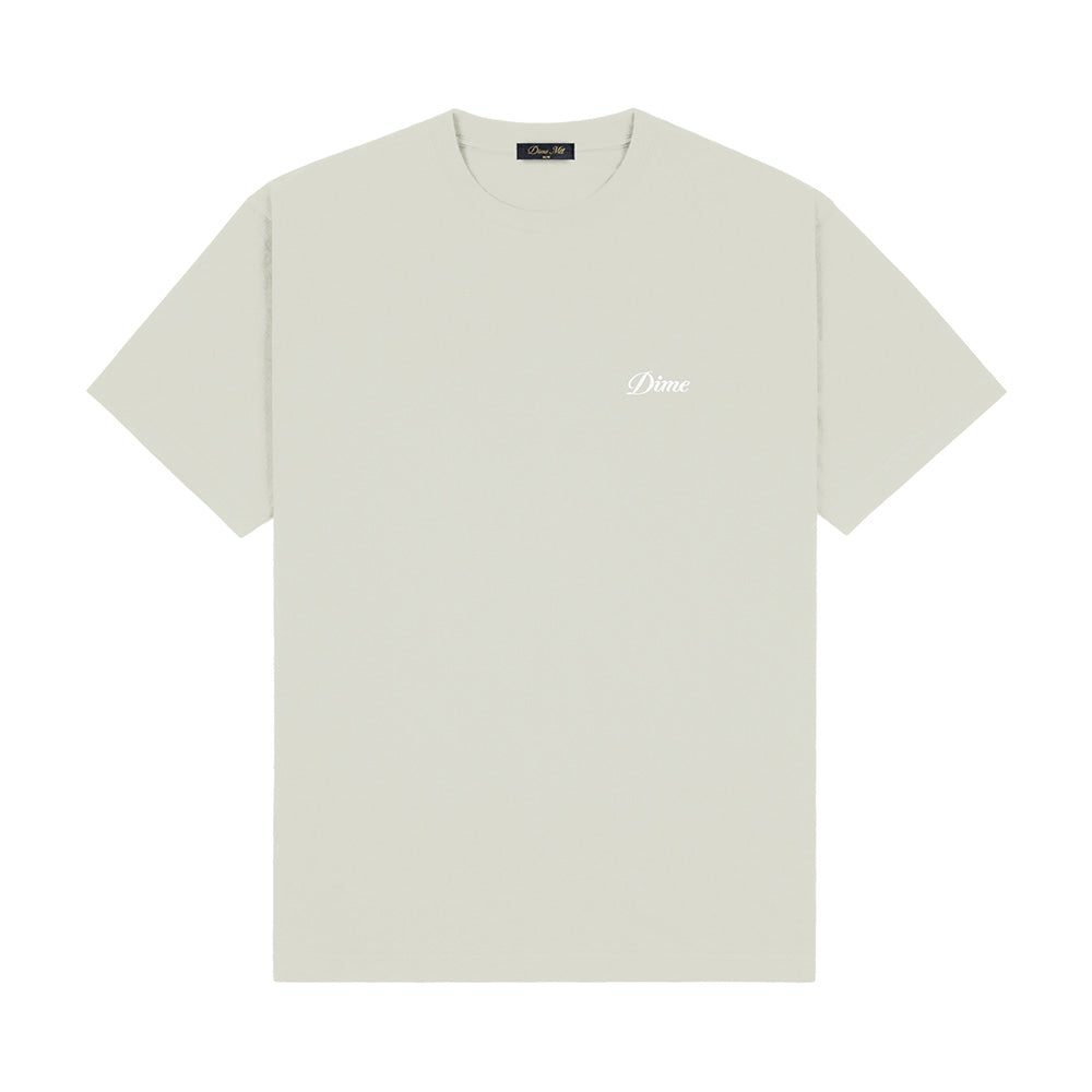 DIME CURSIVE SMALL LOGO TEE OLIVE