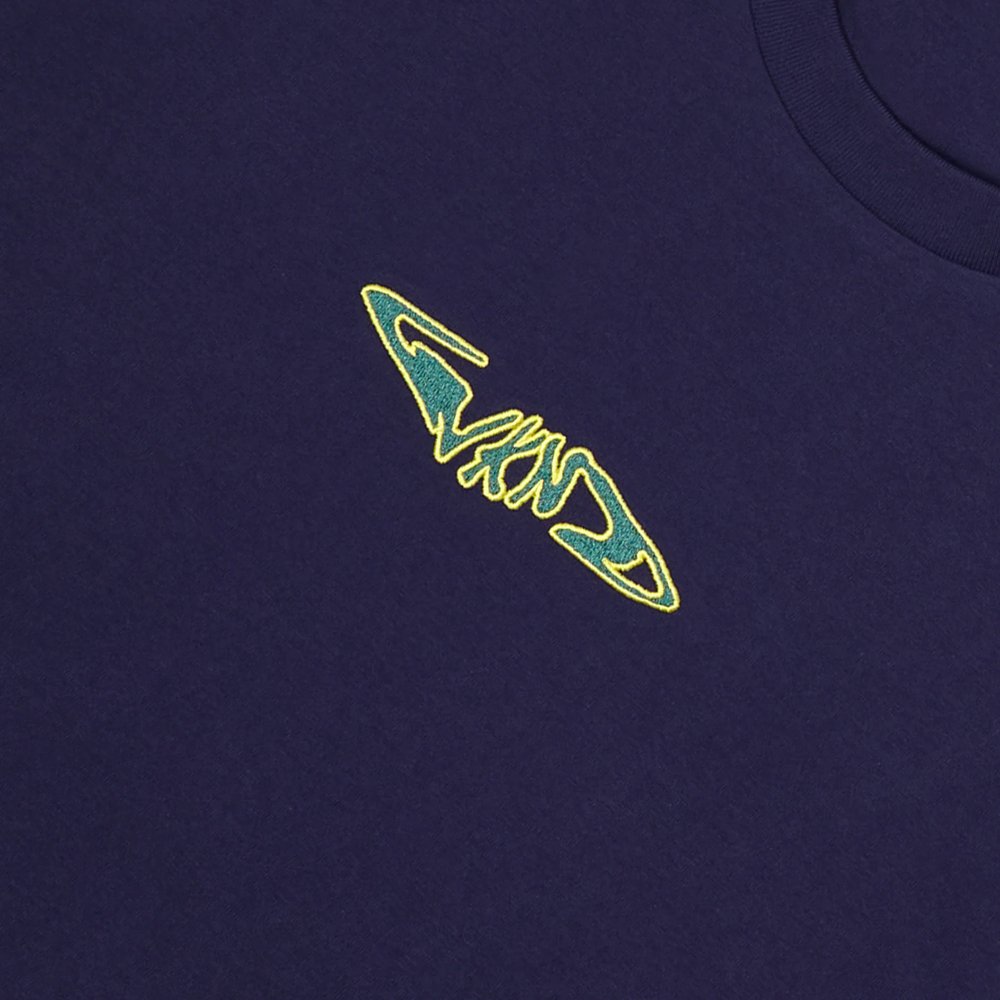 WKND FISHBONE TEE NAVY BLUE