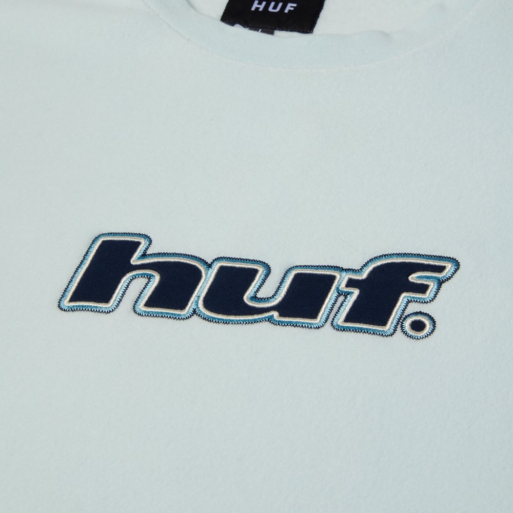 HUF H DOT FLEECE CREWNECK LIGHT BLUE