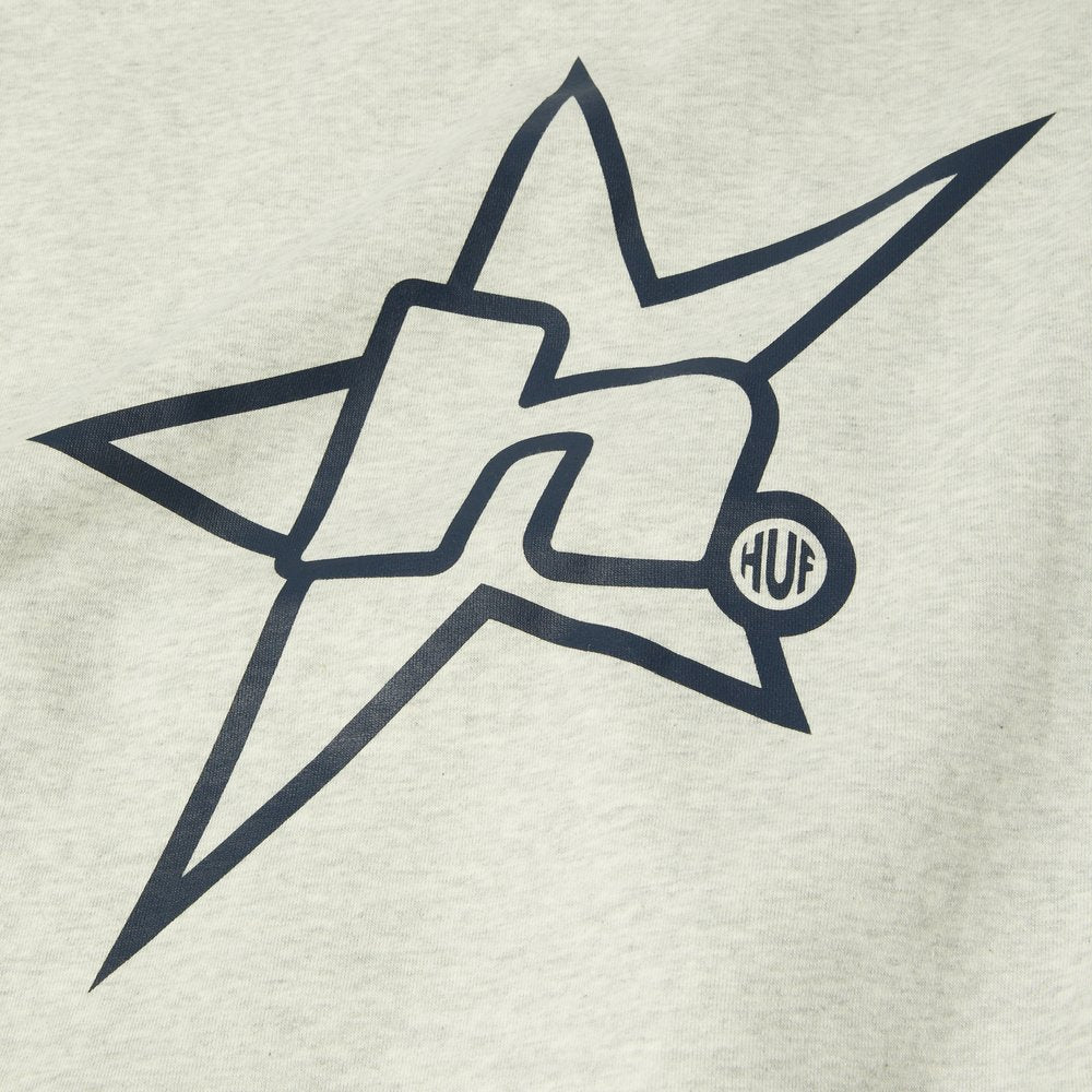 HUF H STAR LOGO HOODIE GREY
